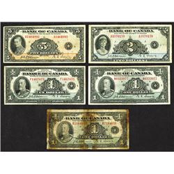 Bank of Canada. 1935 Issues.
