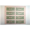 Image 2 : Banco Central de la Republica Dominicana. 1961 Issue Uncut Sheet