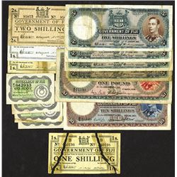 Government of Fiji, George VI issues ca.1938-1951.