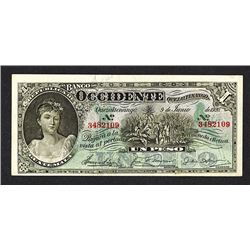 Banco de Occidente. 1920 Issue.