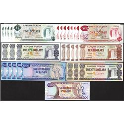 Bank of Guyana. 1966-92 ND Issues.
