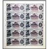 Image 1 : Banque De La Republique D'Haiti, 1919 Provisional Issue Uncut Sheet of 10 Notes
