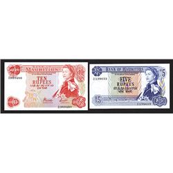 Bank of Mauritius, 1967 ND Issue.