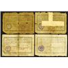 Image 2 : Mutual Credit Society 1918 Private Scrip Note Quartet.