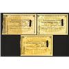 Image 1 : Vladivostok Government Bank 1921 Circulating Bearer Check Issue Trio.