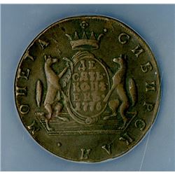 Catherine II. 10 Kopecks.