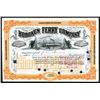 Image 1 : Emanuel Lehman Signed Hoboken Ferry Co., 1897 Stock Certificate.