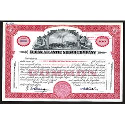Cuban Atlantic Sugar Co., ND. (ca.1930-40's) Specimen Stock Certificate.