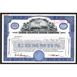 Cuban Atlantic Sugar Co., ND. (ca.1930-40's) Specimen Stock Certificate.