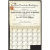 Image 1 : La Rifa Tombola Zoologica, 1890 Share or Stock Certificate.