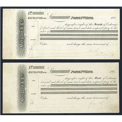 Bregaro & Co. Exchange Check proofs.