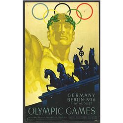 Berlin Olympics, 1936 small poster.