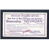 Image 2 : American-Hawaiian Steamship Co., Steamer Nevadan, ca.1902-1916 Specimen Advertising Trade Card.