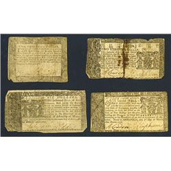 Maryland, 1770, 1776 issues.