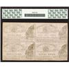 Image 2 : Haverhill Association Uncut Sheet of 4, 1862 Obsolete Scrip Note.