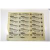 Image 1 : Farmers' and Merchants' Bank, Middletown Point, NJ Uncut Sheet of 18.