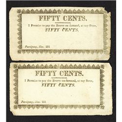 Parsipany, NJ obsolete Scrip Note Pair.