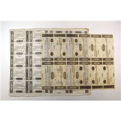 Worthington Ohio Uncut Sheet Pair.