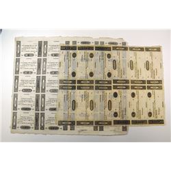 Worthington Ohio Uncut Sheet Pair.