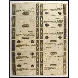 Worthington Ohio Uncut Sheet.