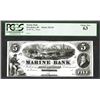 Image 3 : Marine Bank, 18xx (ca.1850's) Proof Obsolete Banknote.