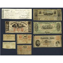 Group of Southern notes.