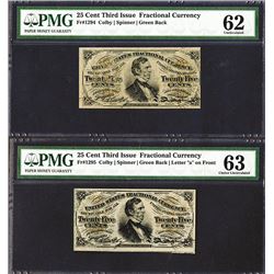 3rd Issue. 25 Cents pair.