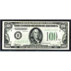 FRN, 1934A $100. Mule.