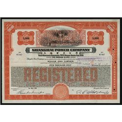 Shanghai Power Co., 1934 Issued Bond.