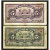 Image 2 : Commercial Bank of China, 1920 Issue Banknote Pair.