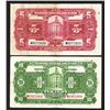 Image 2 : Bank of Communications, 1935 First Provisional Issue Banknote Pair.