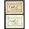 Image 1 : Harbin Sportsmen Society Club, ND ca.1920's Cloth Scrip Notes.