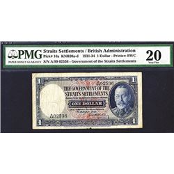 Government of the Straits Settlements, 1931 Issue Banknote.