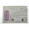 Image 1 : Hundi Short term 1950s loan certificates with George VI 2 Anna tax forms. 11 pieces.