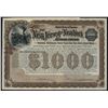 Image 1 : New Jersey and New York Railroad Co., Issued Bond.