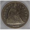 Image 2 : 1871 SEATED DOLLAR, SEGS VF  VERY NICE!