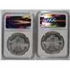 Image 2 : ( 2 ) 2004 AMERICAN SILVER EAGLES, NGC MS-69