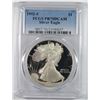 Image 1 : 1992-S PROOF AMERICAN SILVER EAGLE, PCGS PR-70 DCAM  RARE