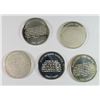Image 2 : (5) ONE OUNCE STERLING SILVER ROUNDS DEPICTING FAMOUS NATIVE AMERICAN INDIANS