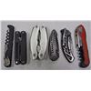 Image 2 : Metal Box of Various New & Used Knives, Corkscrews, Multi-tools and more!