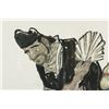 Image 2 : Chinese WC Figure Painting on Paper w/Frame Signed