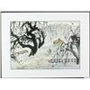 Image 1 : WC Landscape Painting Paper w/Frame Signed Yaming