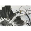 Image 3 : WC Lotus Painting on Paper w/Frame Signed Tang Yun