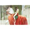 Image 1 : Chinese Oil Painting on Canvas Girl On Horse