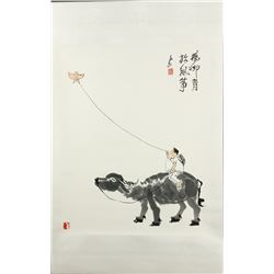 WC Kite Scroll Li Keran 1907-1989