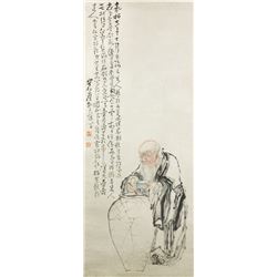 WC Figure Scroll Huang Shen 1687-1772