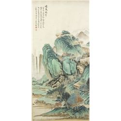 WC Landscape Scroll Wu Hufan 1894-1968