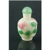 Image 2 : 19th C. Peking Glass Snuff Bottle with Spoon