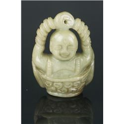 Chinese Hardstone Carved Boy