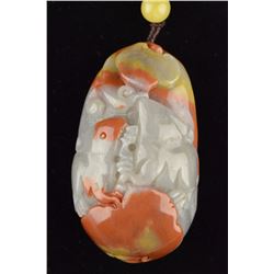 Chinese Two Tone Hardstone Carved Fu Mouse Pair